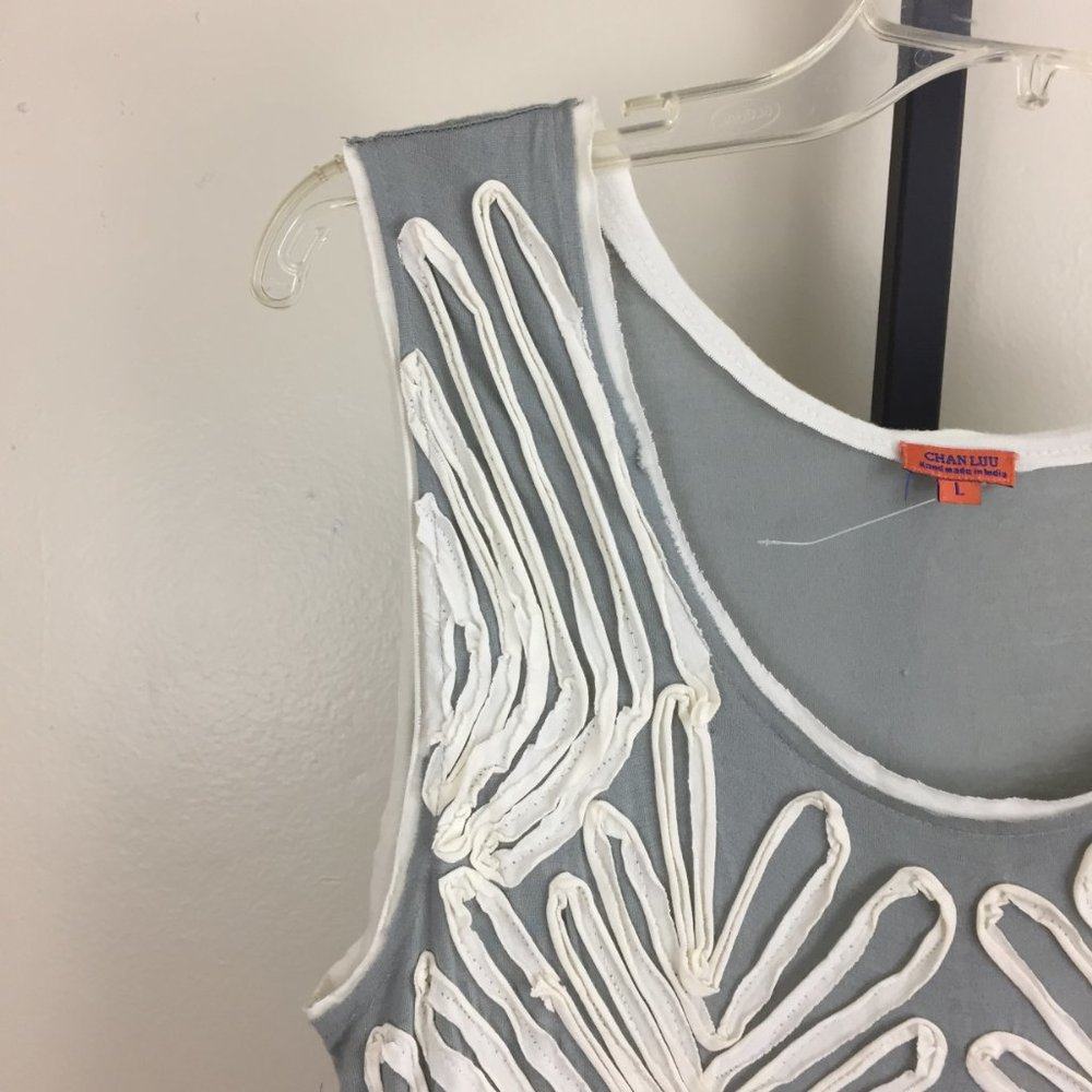 CHAN LUU Applique Sleeveless Dress Top - Picture 5 of 8